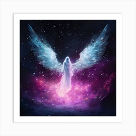 Angel With Wings Art Print