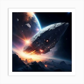 Escape from Celestial Peril Art Print