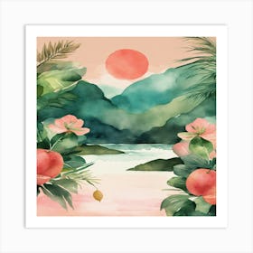 Watercolor Painting Art Print