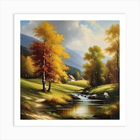 Autumn Landscape 12 Art Print