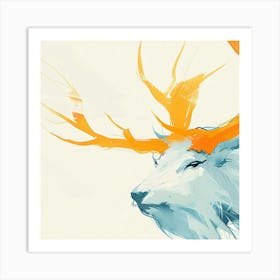 Deer Head 1 Art Print