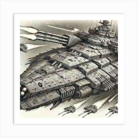 Ironclad Battleship Iron Commonwealth Art Print