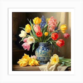 Tulips In A Vase 1 Art Print