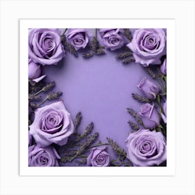 Purple Roses 41 Art Print