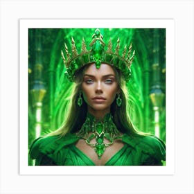 Emerald Queen Art Print