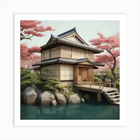 Japanese House Art Print 7 Art Print