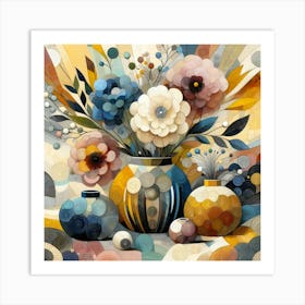 Flowers In Vases 1 Art Print