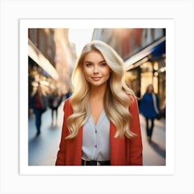 Business Woman In The City Art Print