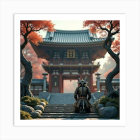 Samurai Art 58 Art Print