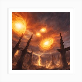 Solar Flare Dance 3 Art Print