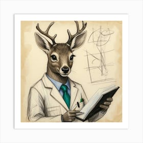 Deer Doctor Art Print