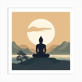 Buddha In Meditation 4 Art Print