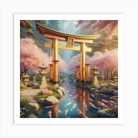 Japanese Garden 16 Art Print