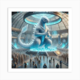 A Sci Fi Depiction Of Guardians Of The Alliance, Art Print