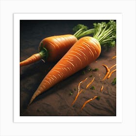 Carrots 50 Art Print