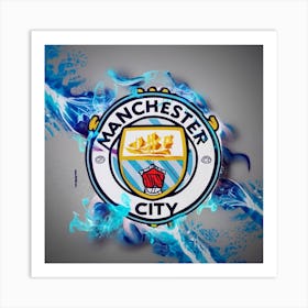 Manchester City Logo Art Print