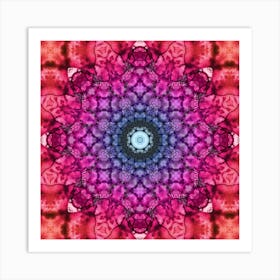 Watercolor Pattern Pink 1 Art Print