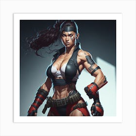 Female Fighter 7 Art Print