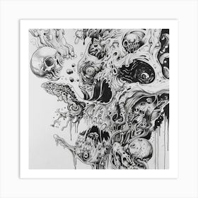 Skulls And Skeletons Art Print