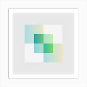 Squares Block 10 Art Print