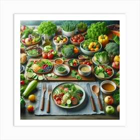 Healthy Food Concept 2 Art Print