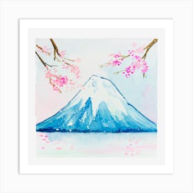 Watercolor Mount Fuji Art Print