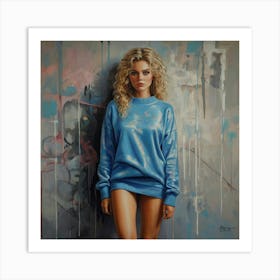 'Blue Girl' Art Print