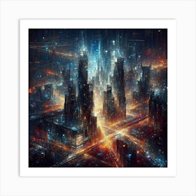 Futuristic City 17 Art Print