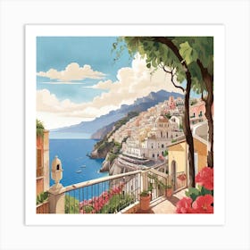 Positano Painting Art Print