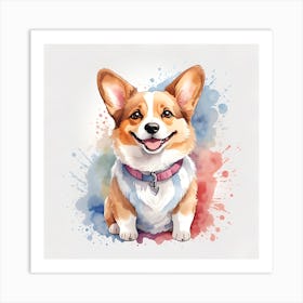 Corgi Dog Art Print