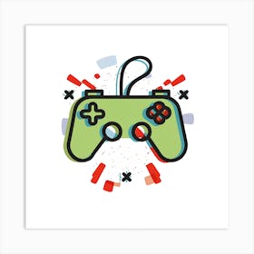 Video Game Controller 6 Art Print