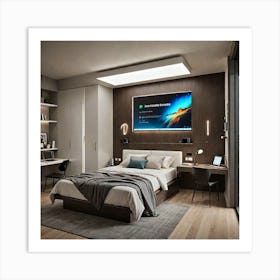 Modern Bedroom Art Print