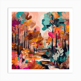 Autumn Forest Canvas Art Print