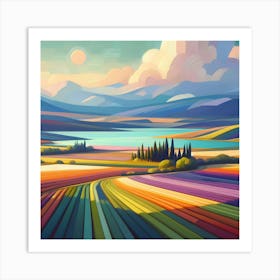 Landscape Painting 125 Art Print