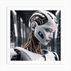 Robot Woman 39 Art Print