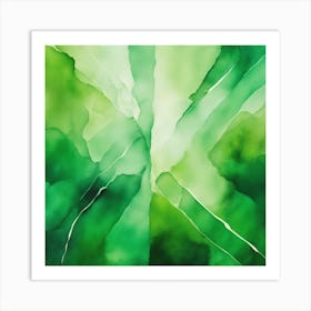 Abstract Minimalist Painting That Represents Duality, Mix Between Watercolor And Oil Paint, In Shade (13) Art Print