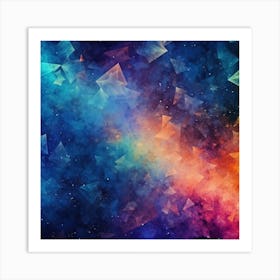 Abstract Space Background Art Print