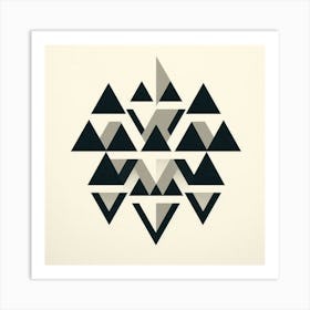 Geometric Triangles 2 Art Print