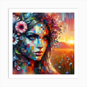 Portrait Artwork 70 Art Print