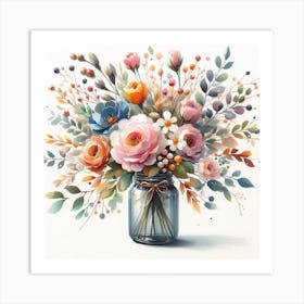 Vase with Flowers Art Print