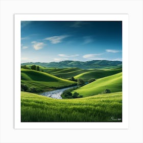 Green Valley Art Print