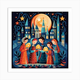 Christmas In The City 3 Art Print