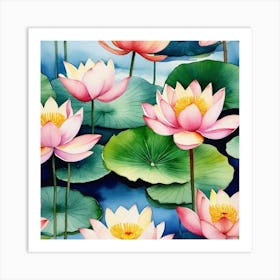 Lotus Flower 71 Art Print