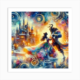 A Beauty And A Beast Dance 6 Art Print