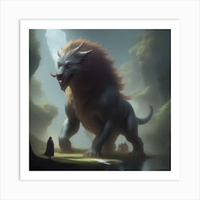 Lion Of The Forest Art Print