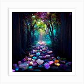 Path Of Crystals Art Print