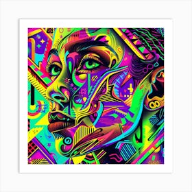 Psychedelic Art 18 Art Print