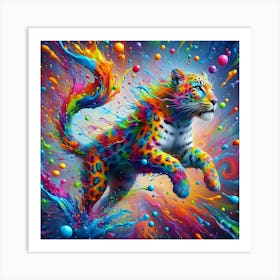 Colorful Tiger 5 Art Print