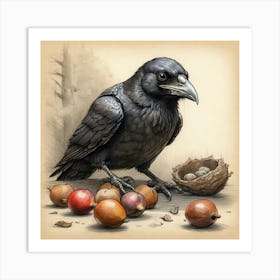 Crow! 9 Art Print