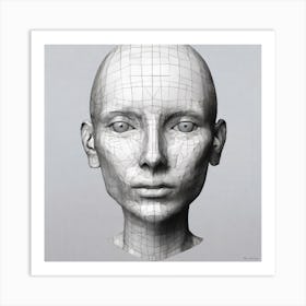 Woman'S Head 4 Art Print